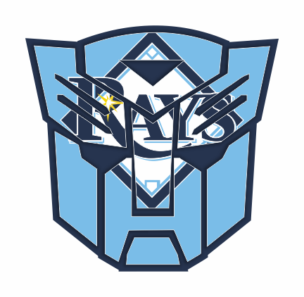 Autobots Tampa Bay Rays logo vinyl decal